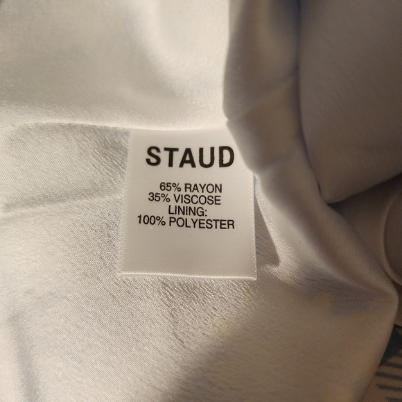 STAUD Milla Mini Dress in Gingham Daisy Plaid Size 12 New With Tags - Picture 7 of 8